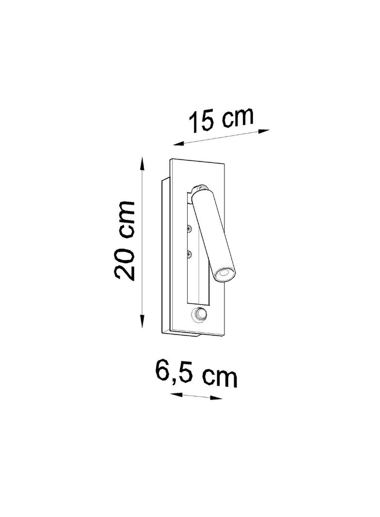 Sollux Kinkiet ENIF czarny SL.0956