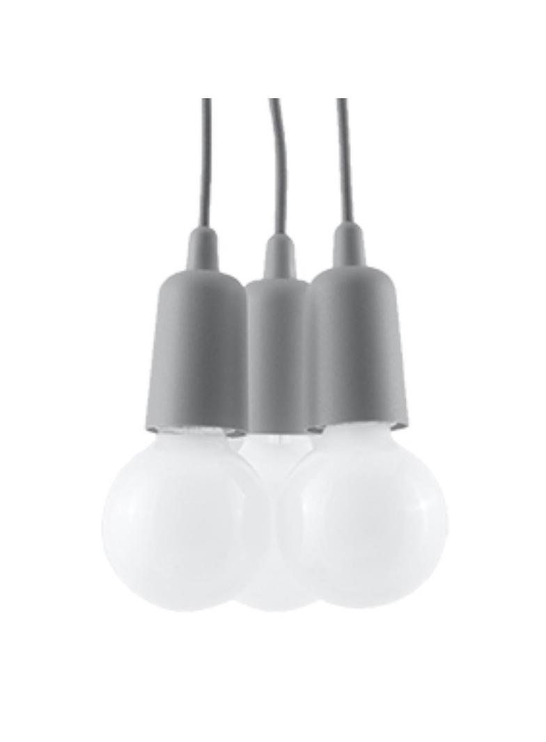 Sollux Lampa wisząca DIEGO 3 szara SL.0576