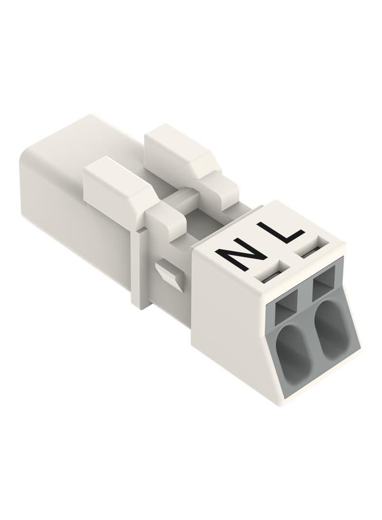 WINSTA MINI wtyk 2-torowy biały /50szt./ WAGO