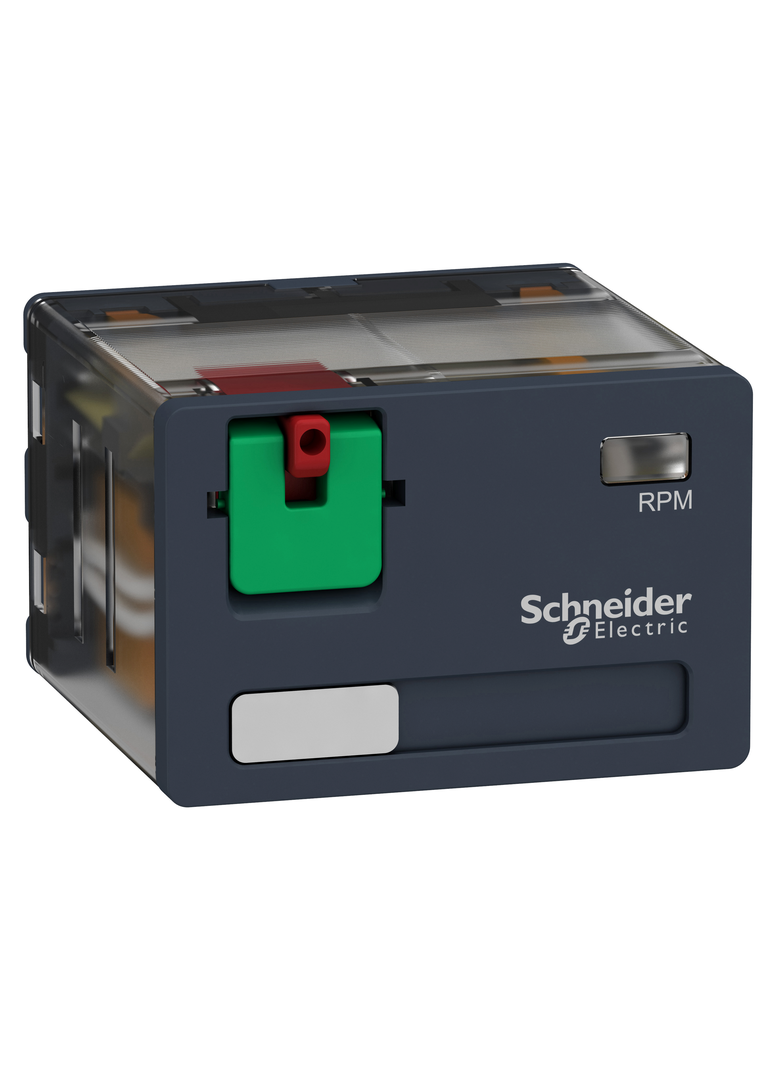 Zelio Relay Przekaźnik mocy z legendą i drzwiczkami 15A, 4C/O, 120V AC