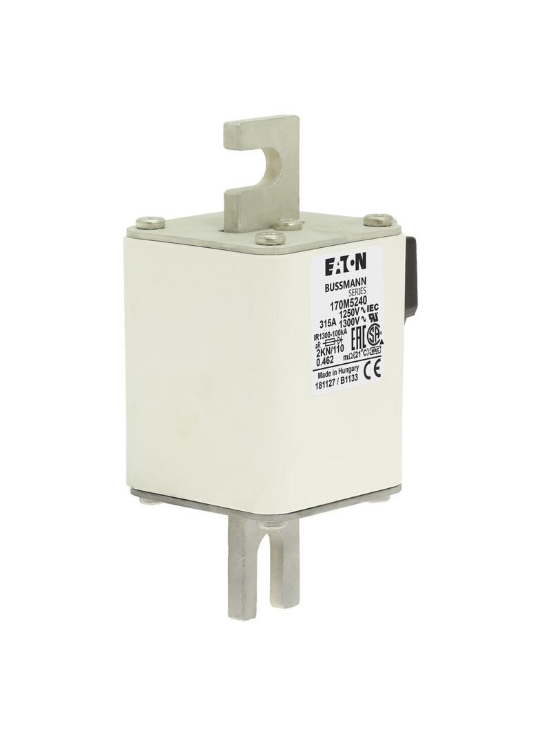 FUSE 315A 1250V 2KN/110 AR CU Wkładka szybka 315A AC 1250V rozmiar 2 61x77x138 mm aR DIN I 170M5240