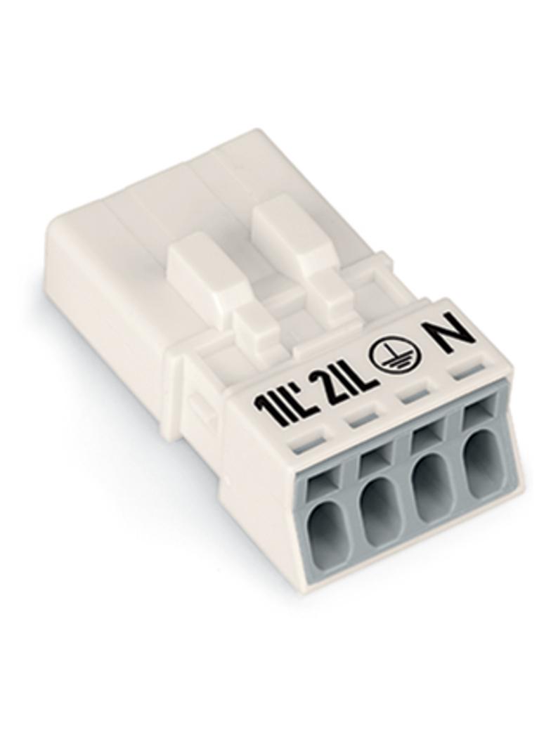 WINSTA MINI wtyk 4-torowy biały /50szt./ WAGO