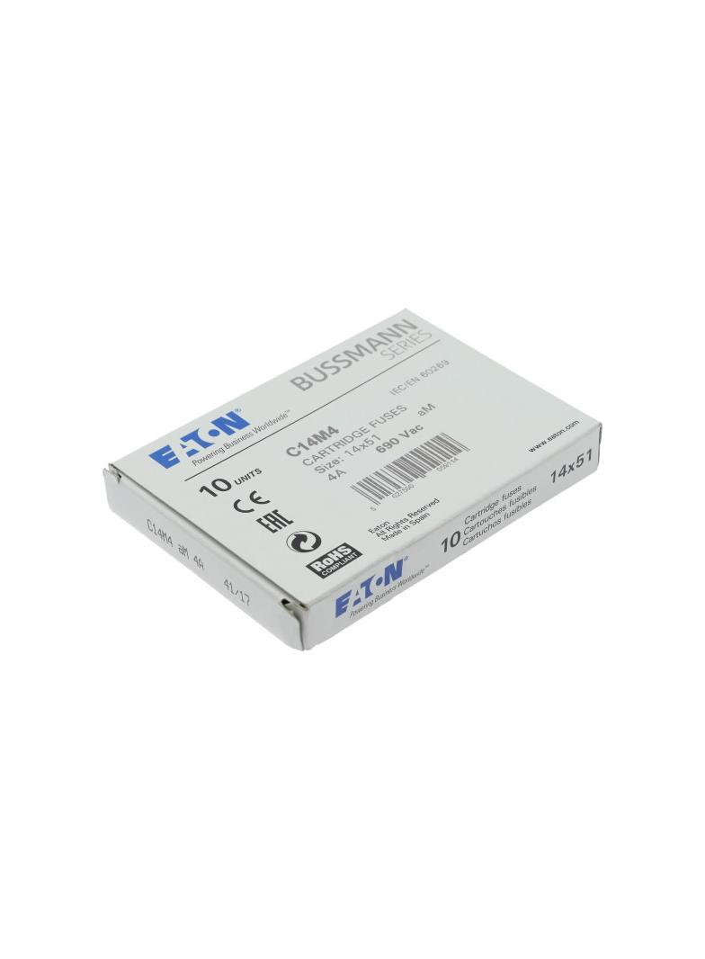 CYLINDRICAL FUSE 14 x 51 4A AM 690V AC Wkładka cylindryczna 14 x 51mm 4A AM 690V AC C14M4 EATON