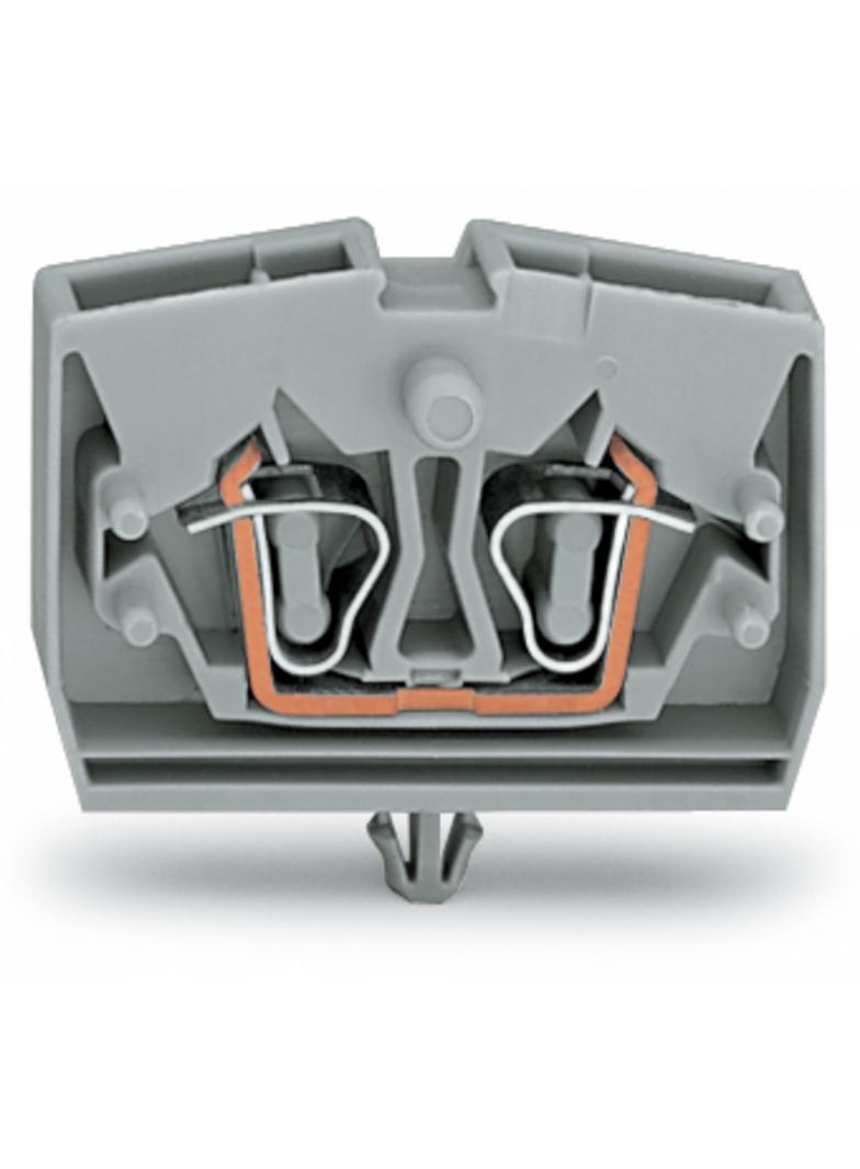 Złączka 2‑przewodowa 2,5mm2 pomarańczowa ze stopką montażową 264‑316 /100szt./ WAGO