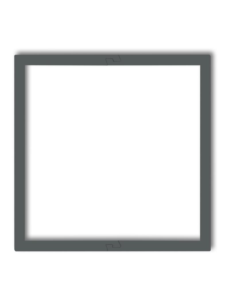 Ramka wypełniająca pojedyncza DECO grafitowy mat 28DRW-1 KARLIK