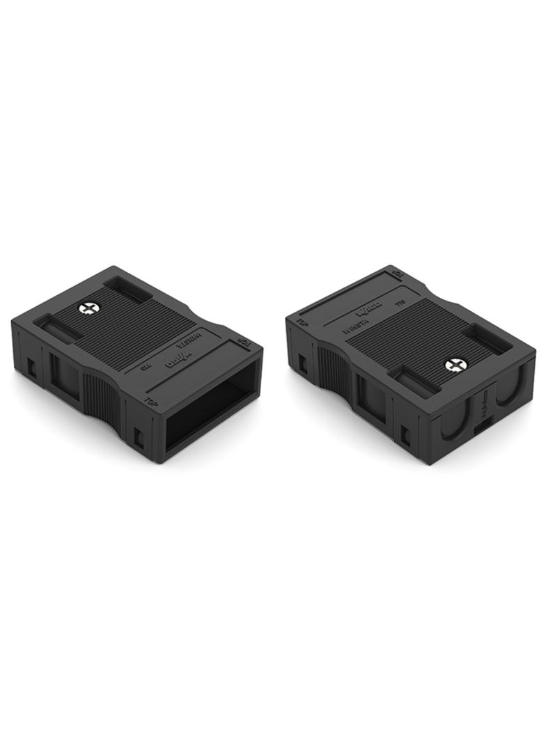 obudowa odciążająca przewody 3-torowa czarna