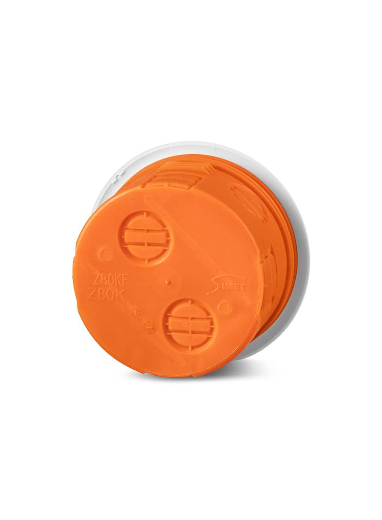 Z80KF ,  Puszka podtynkowa O 80 (z pokrywą), krótka, pomarańczowy
