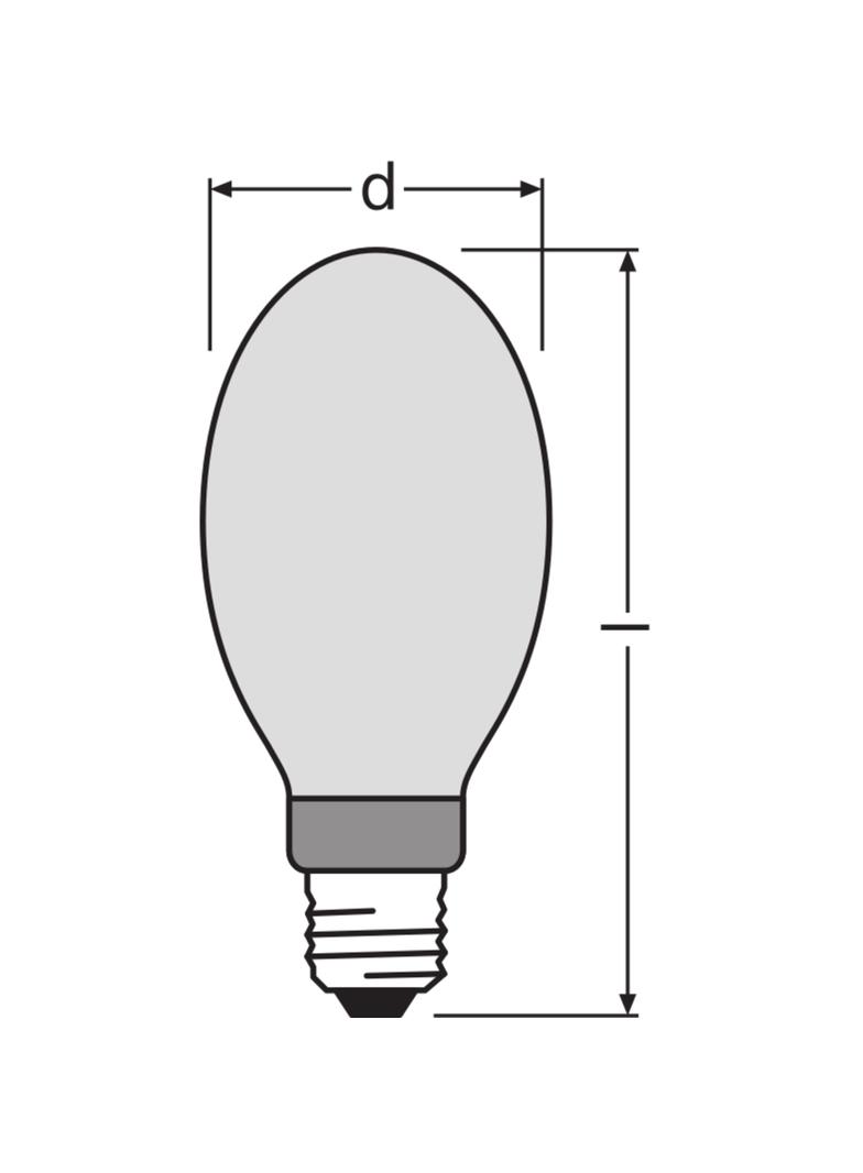 Lampa metalohalogenkowa HQI E 250/D PRO powlekana 4008321677907 LEDVANCE