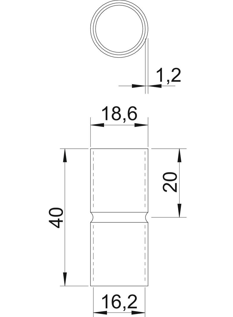 SV16 W ALU, Mufa rurowa alu