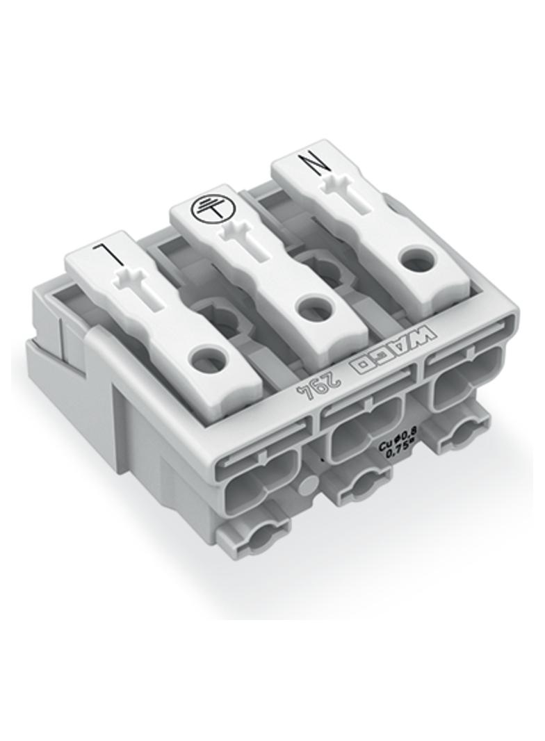 złączka zasilająca 3-biegunowa bez stopek bez styku PE