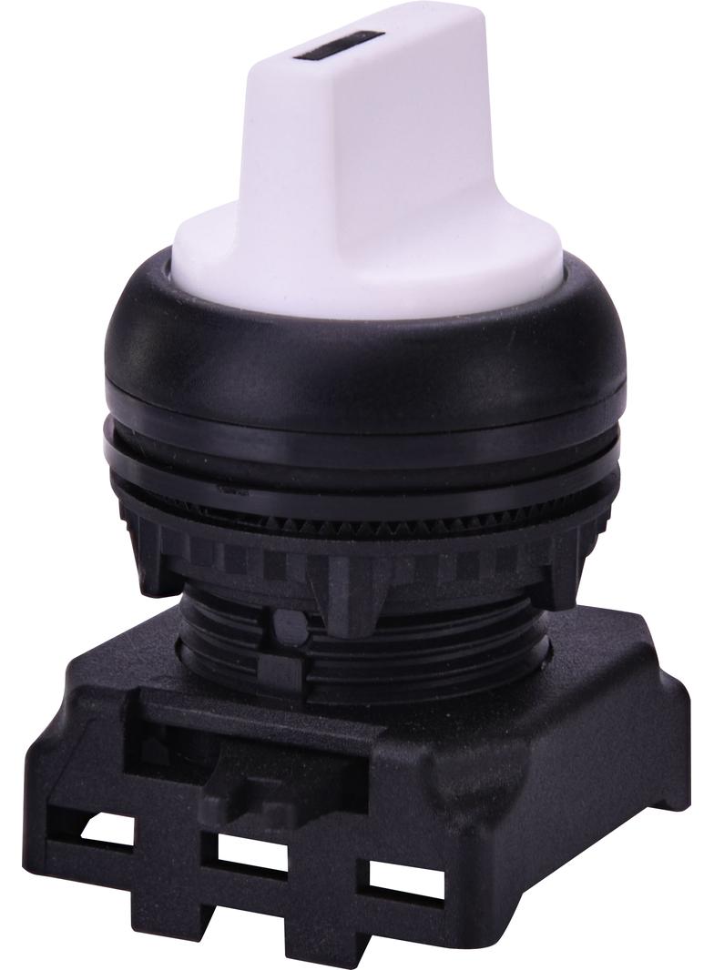 EGS3-SS-W - Napęd pokrętny piórkiem 3 położeniowy, z powrotem -Biały