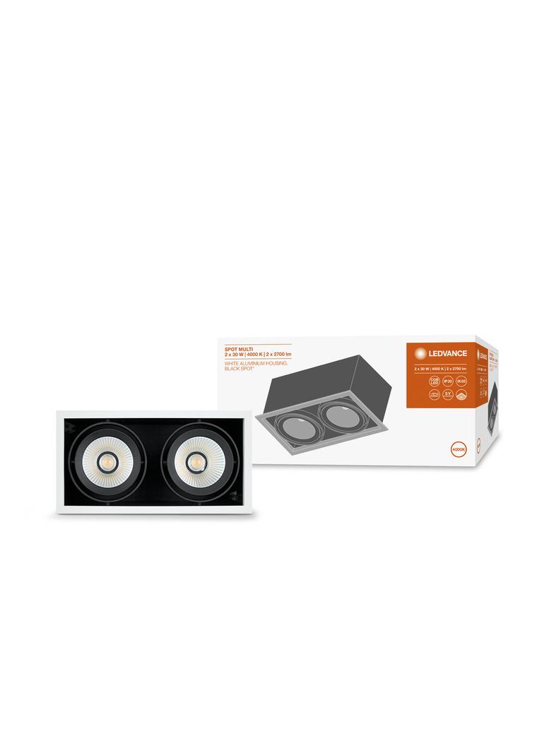 Oprawa SPOT MULTI 2x30W 4000K FL WT BK