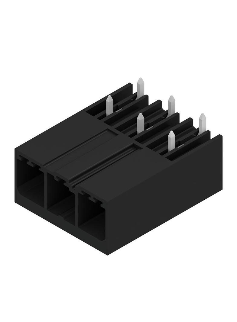 SV 7.62HP/03/270G 3.5SN BK BX Wtyki PCB (złącza płyty), 7.62 mm, Liczba biegunów: 3, kąt odejścia: 270° /78szt./ 1931270000 WEIDMÜLLER