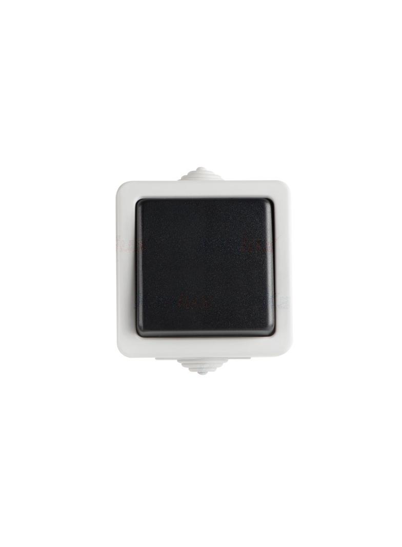 TEKNO Łącznik hermetyczny dwubiegunowy schodowy śrubowy 10AX 250V szary IP54 25349 KANLUX