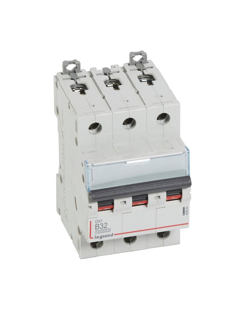 WYŁĄCZNIK NADPRĄDOWY S 313 3P B 32A 10000A SERII DX3, Legrand