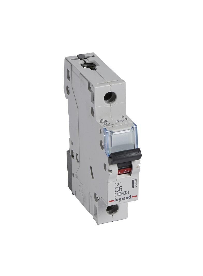 Wyłącznik Nadprądowy 1P C6A 6kA AC S301 TX3  403430 LEGRAND