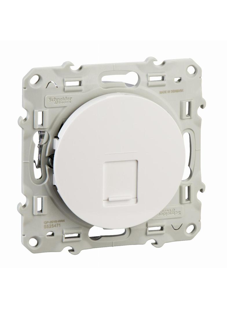 Odace, gniazdo komputerowe RJ45 kat.5 UTP, DIY, biały