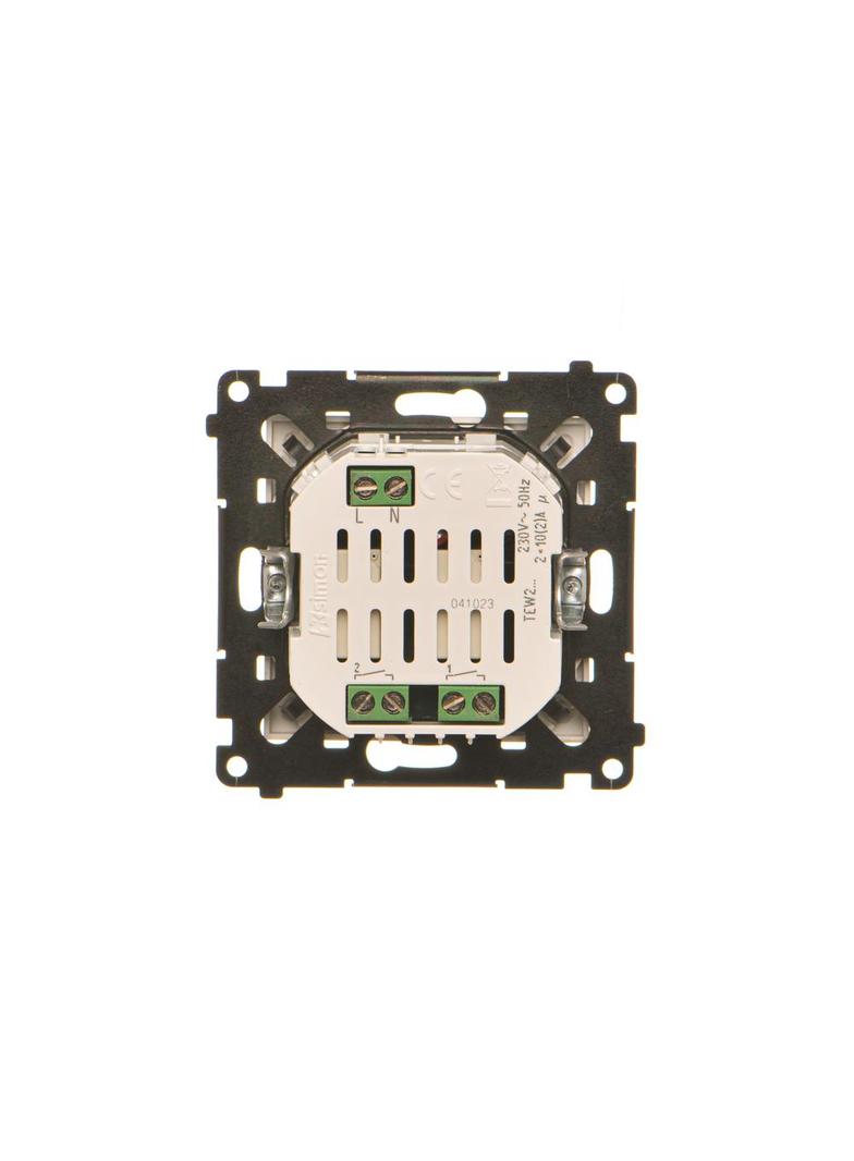 Simon 55 WMDL-TEW2-144 Łącznik elektroniczny podwójny z funcją przycisku lub łącznika czasowego, 2x1 TEW2.01/144 KONTAKT