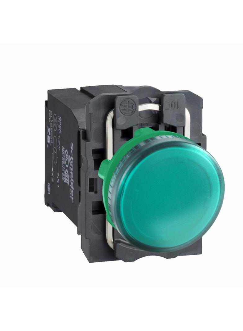 Harmony XB5 Lampka sygnalizacyjna zielona żarówka 220/240V plastikowa typowa