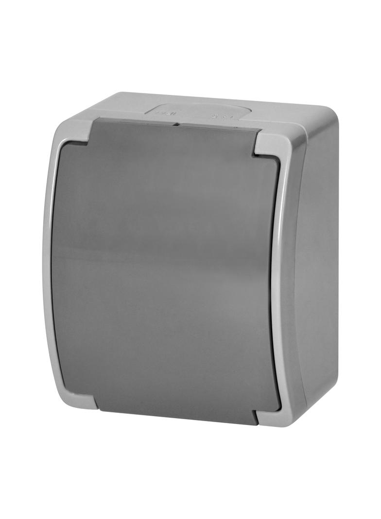 Gniazdo pojedyncze 2P+Z Schuko AQUATIC IP44 szary-grafit OR-OE-7105(GS)/GR ORNO