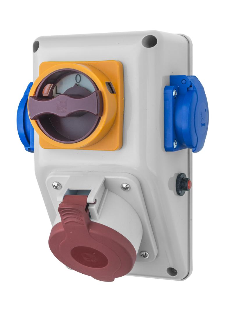 Rozdzielnica R-BOX KOMPAKT 1x32A/5p, 2x250V, wył. 0/1