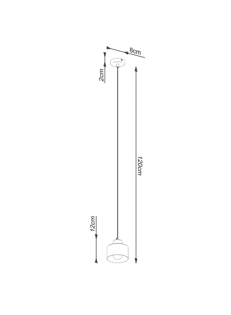 Sollux Lampa wisząca SAVAR 1 czarna SL.1132