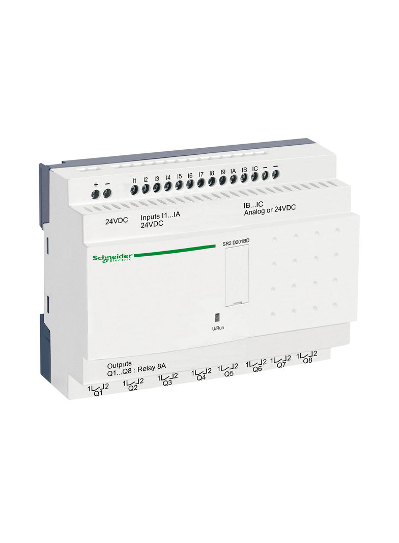 Zelio Logic, przekaźnik kompaktowy, 12 wejść, 8 wyjść, 24VDC