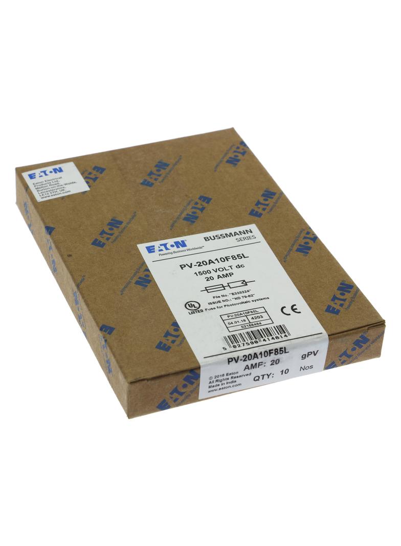 PV-20A10F85L Wkładka PV cylindryczna 20A,P 1500V DC 10x85MM PV-20A10F85L EATON