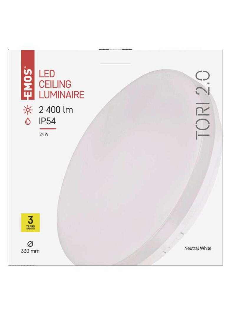 Oprawa LED okrągła Tori 24W IP54 neutralna biel ZM4322 EMOS