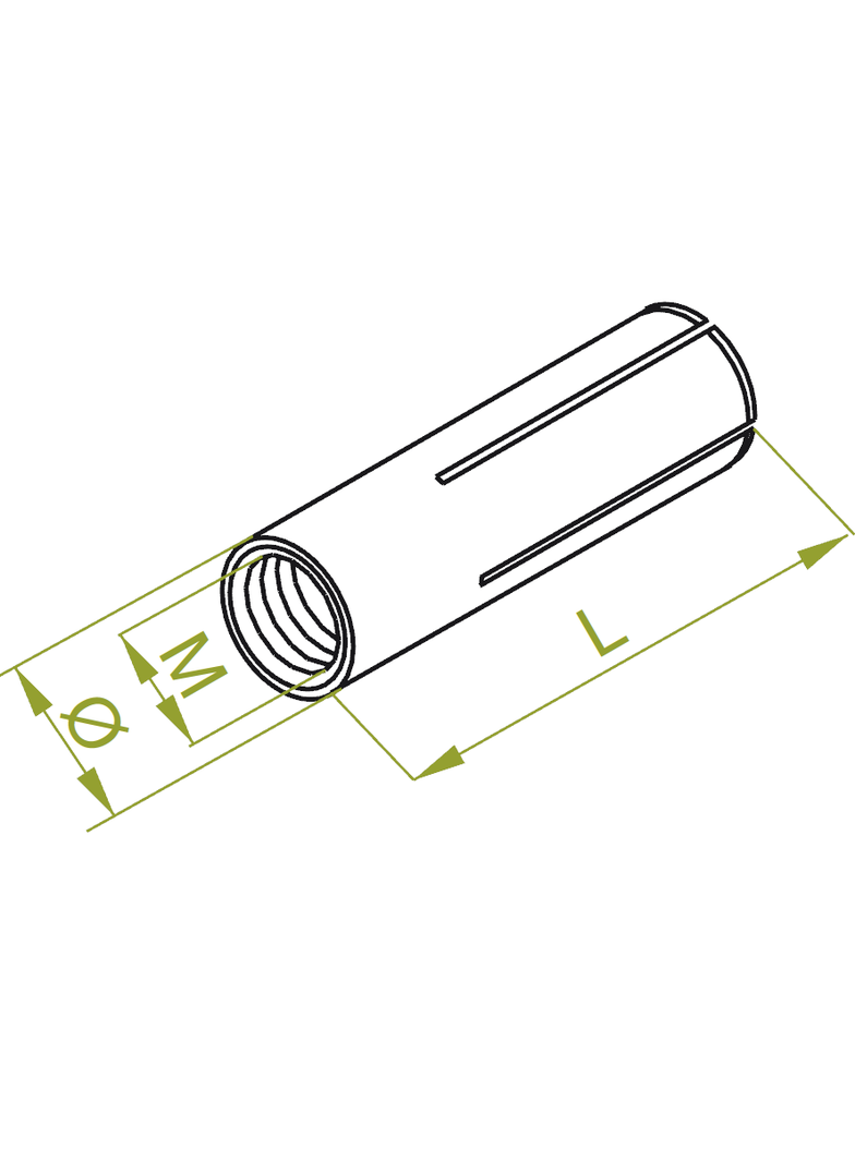 TRSM10 Tuleja rozporowa stalowa