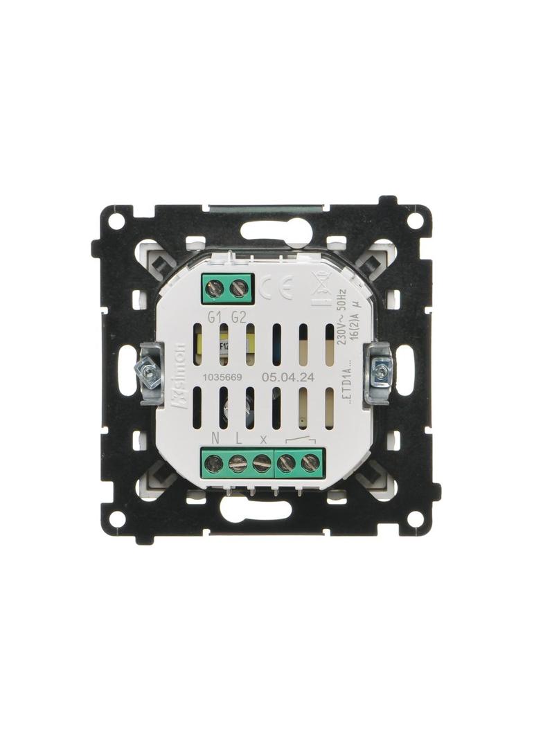 Simon 55 Termostat programowalny z wyświetlaczem Szampański mat