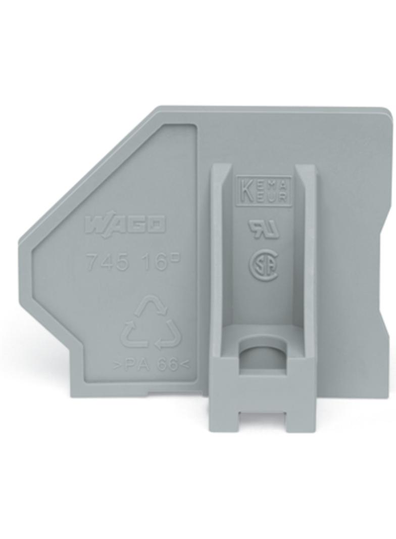 ścianka końcowa szara