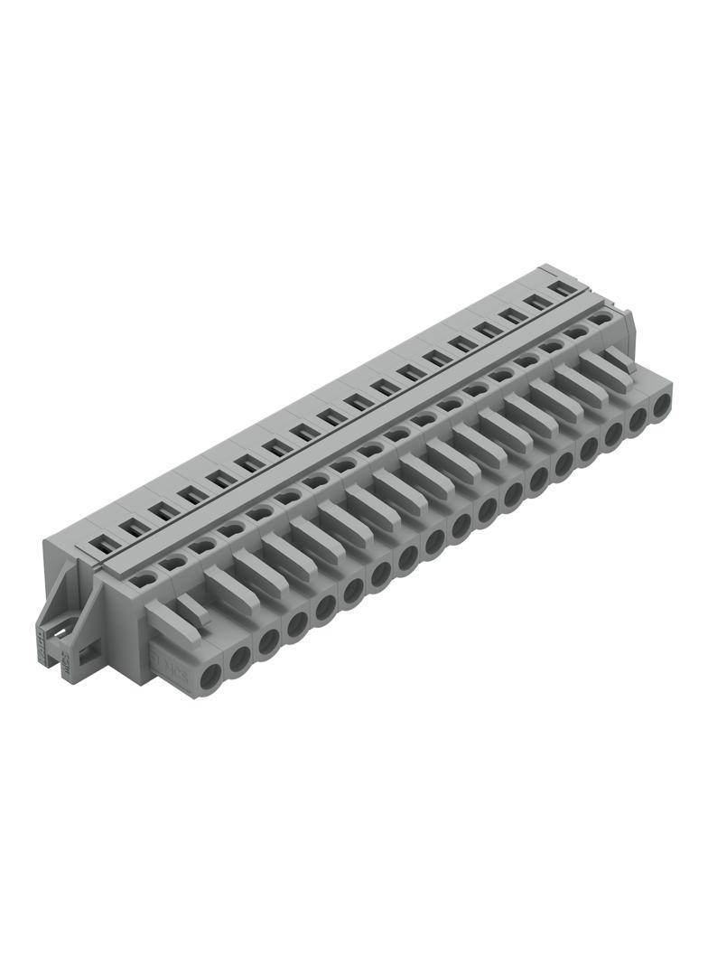 MCS-MIDI Classic gniazdo 18-bieg. szare raster 5 mm /10szt./ WAGO