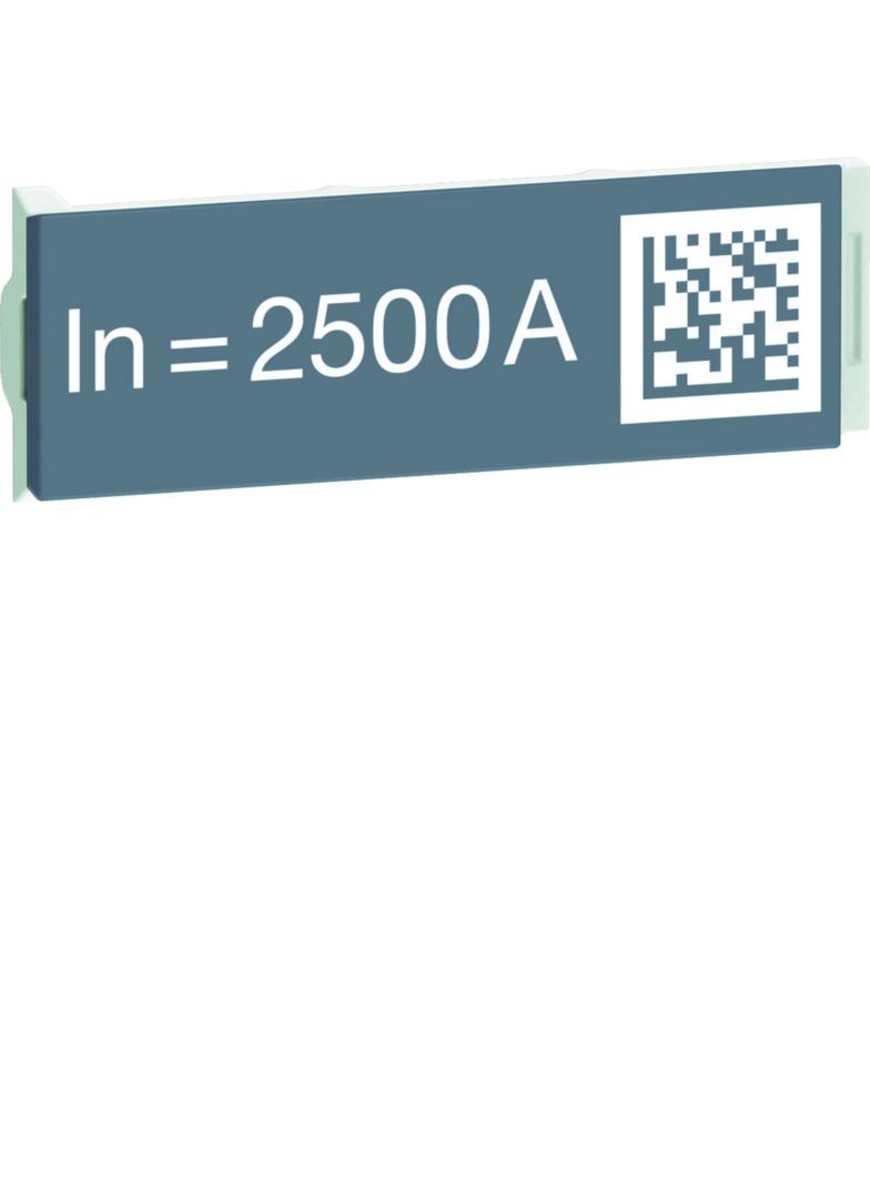ACB HW1 Wtyczka z oznaczeniem znamionowym wyłącznika 2500A dostarczane luzem