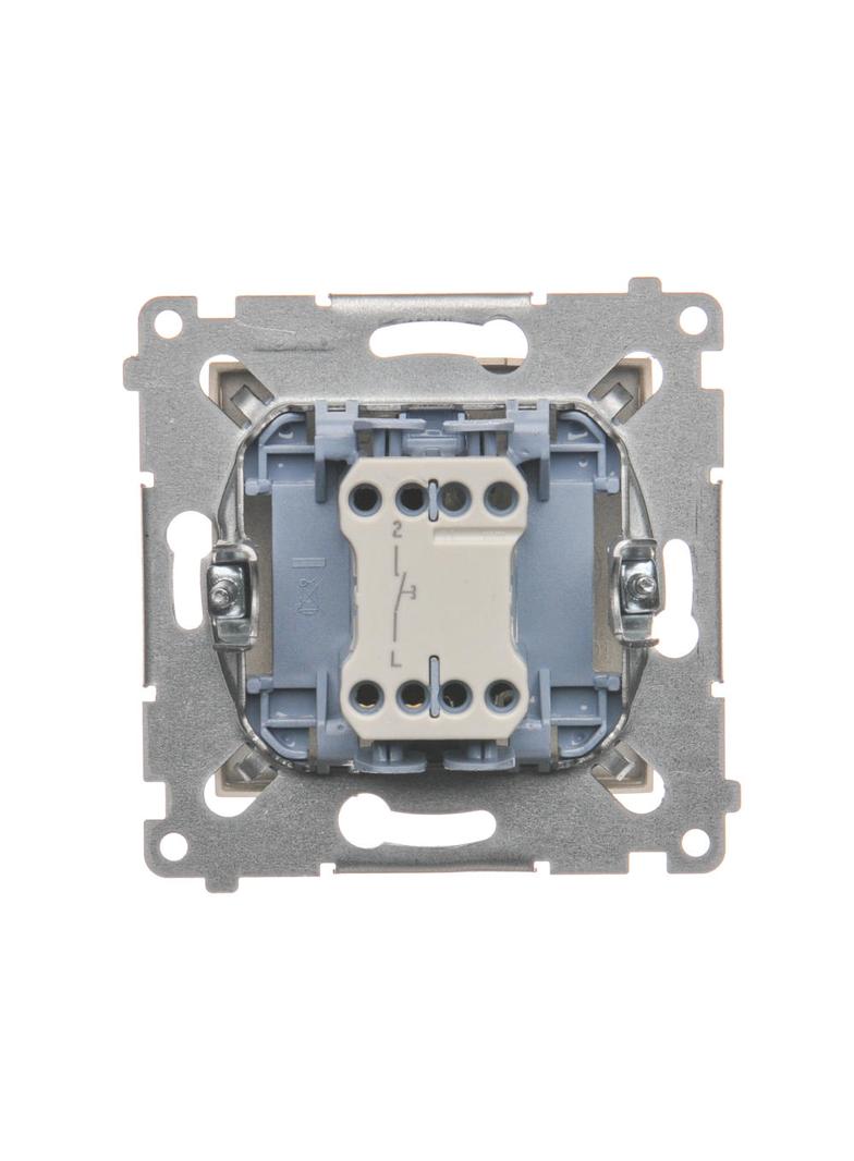 Simon 54 Przycisk „dzwonek” 10A 250V szybkozłączka złoty mat DD1.01/44 KONTAKT