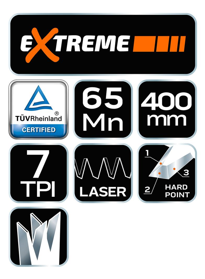 Piła płatnica 400 mm, 7 TPI