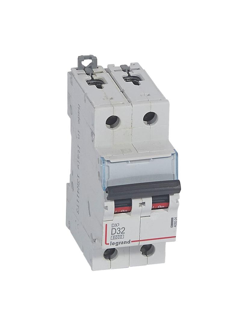 WYŁĄCZNIK NADPRĄDOWY S 302 2P D 32A 6000A SERII DX3, Legrand