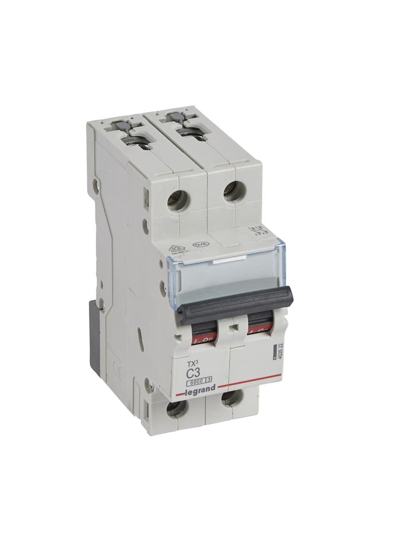 Wyłącznik Nadprądowy 2P C3A 6kA AC S302 TX3 403522 LEGRAND