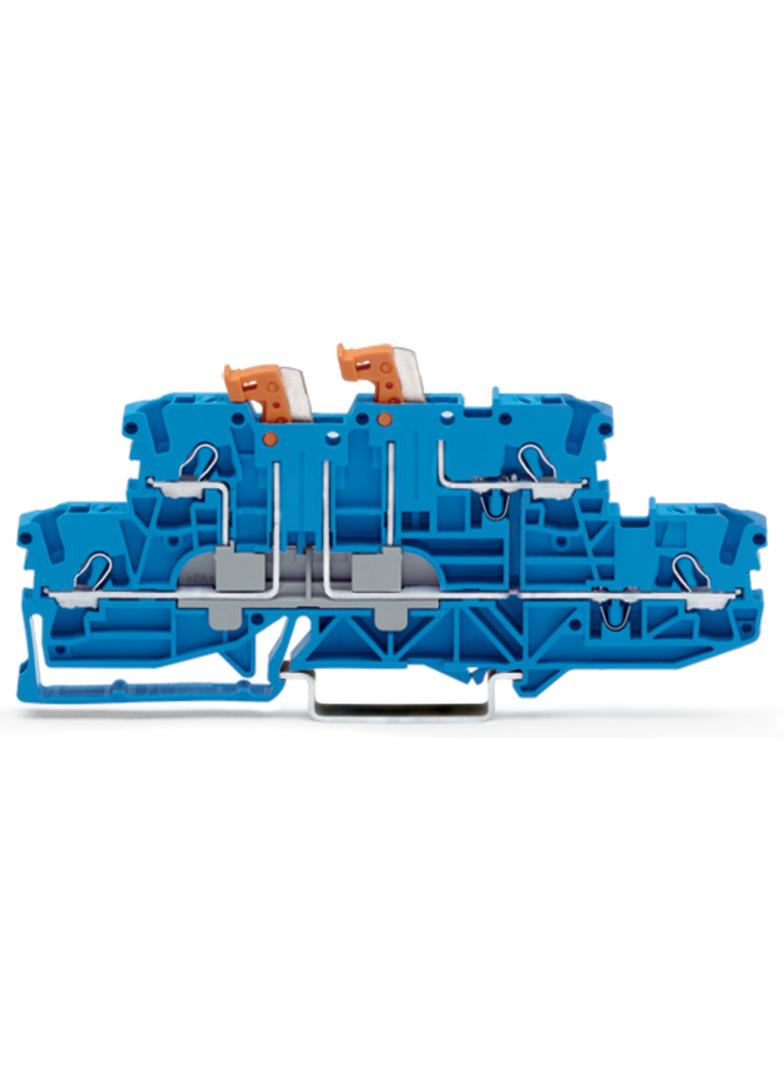 TOPJOBS złączka 2-piętrowa 2,5 mm2 rozłączalna niebieska