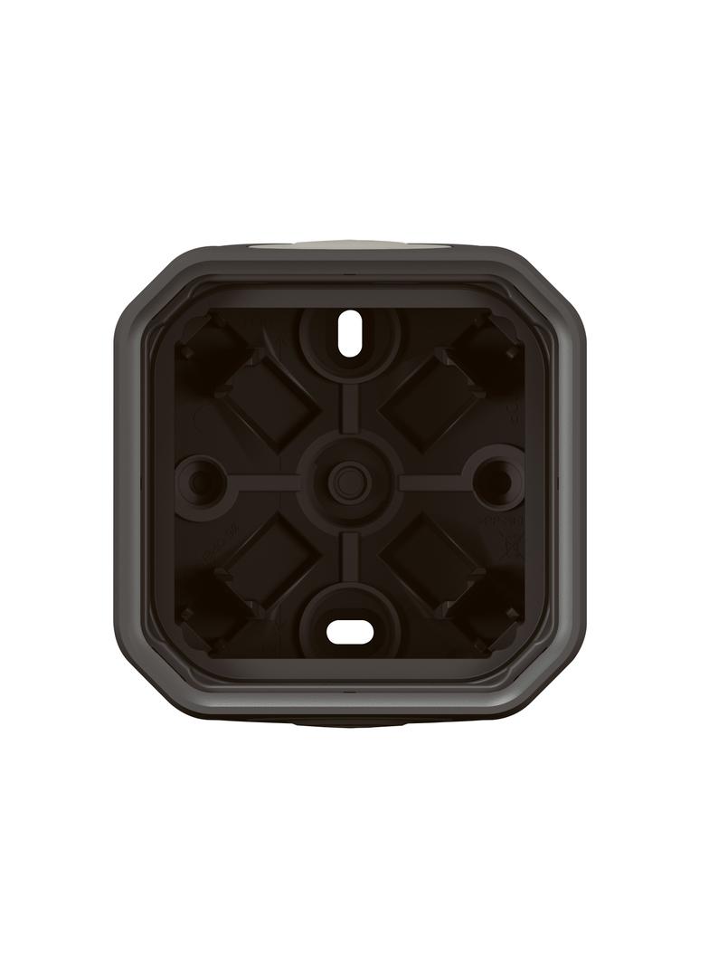 NOWE PLEXO - PUSZKA NATYNKOWA POJEDYNCZA Z PRZEPUSTEM MEMBRANOWYM ANTRACYT