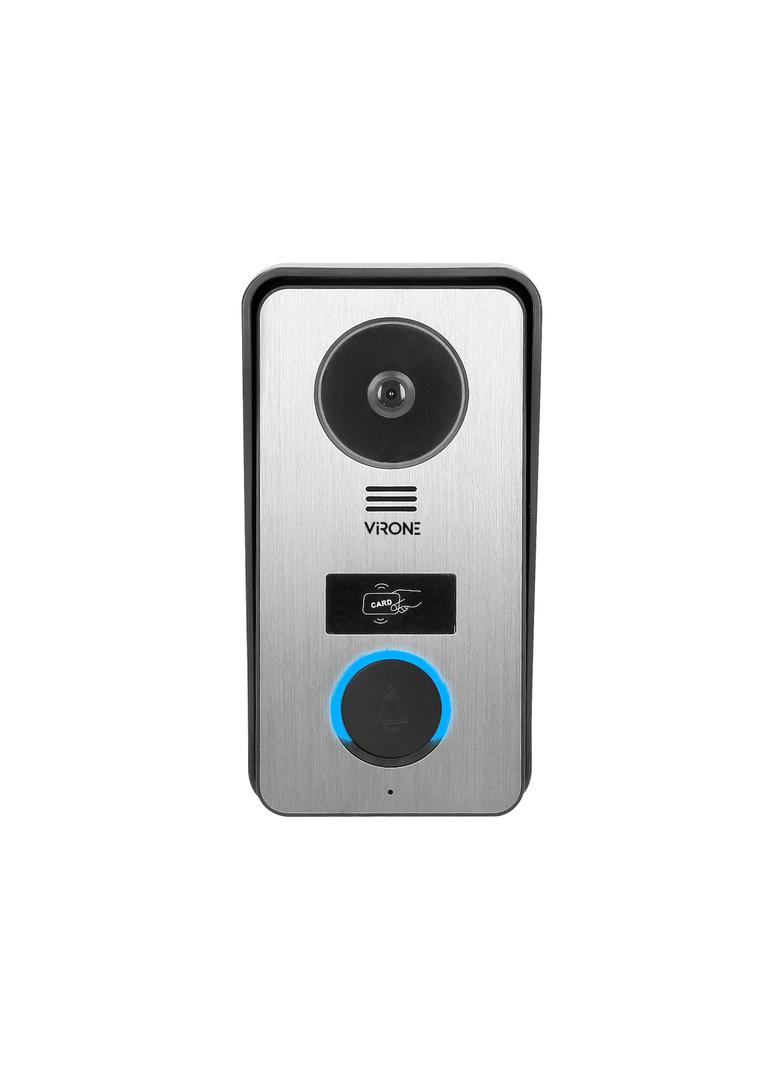 Zestaw wideodomofonowy, bezsłuchawkowy, monitor dotykowy 7" LCD, Wi-Fi + APP na telefon, z gniazdem