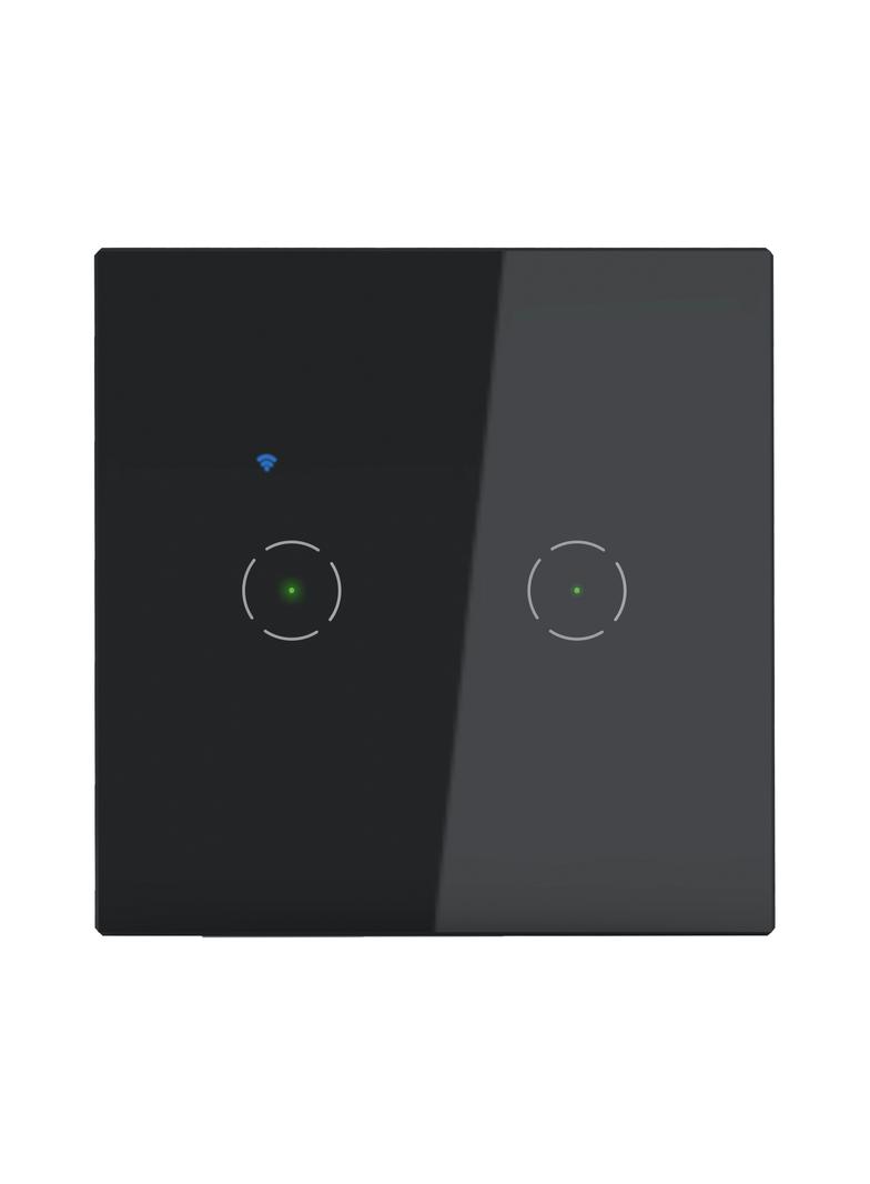 Włącznik podtynkowy podwójny Wi-Fi Tuya Smart Home czarny ORNO