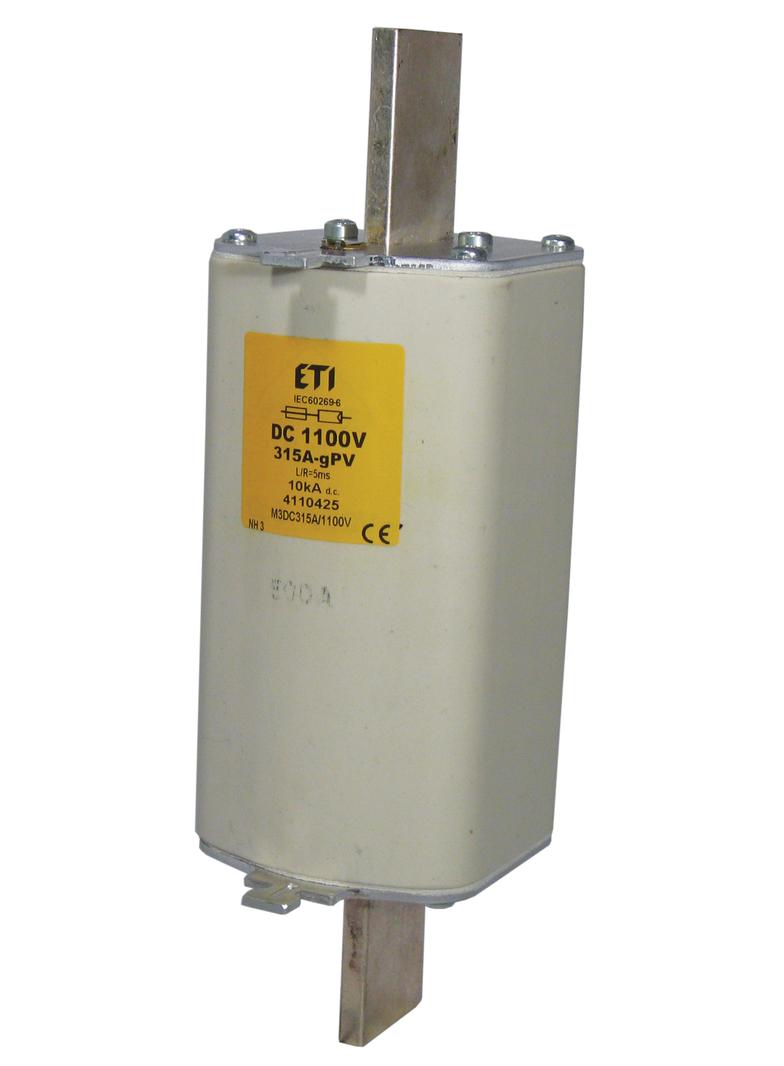 Wkładka topikowa WT/NH 2 DC 1100V z wybijakiem NH2XL/K gR 250A 1100V DC 004110556 ETI