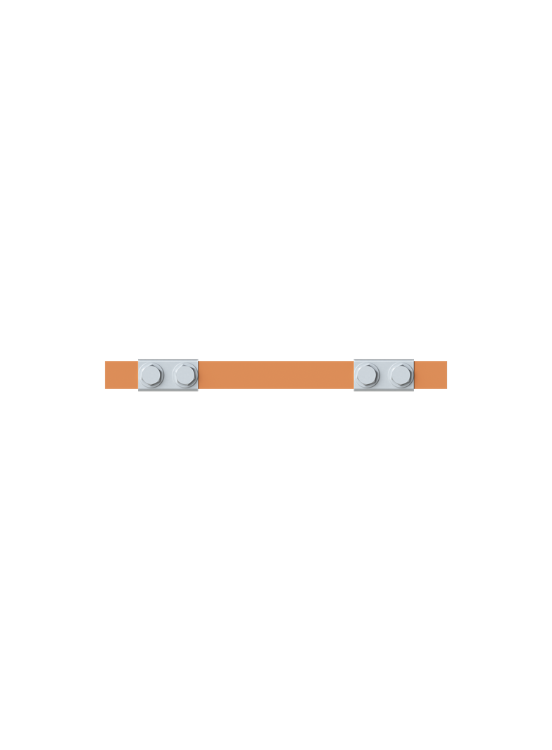 ZX2330 Szyna miedziana 20x5mm szerokość 1PW 250mm V2, A2 (do samodzielnego montażu)