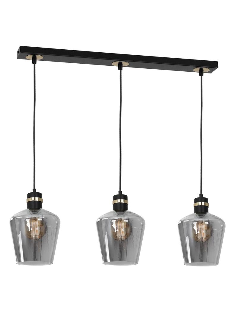 Milagro lampa wisząca Richmond 3xE27 czarno/złota MLP6539