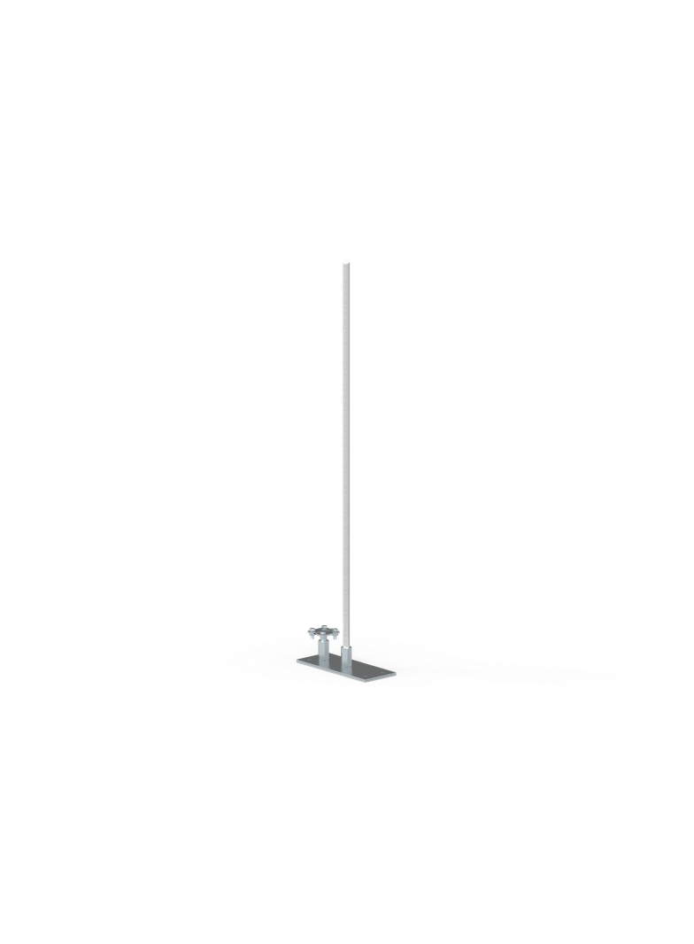 AL MASZT ODGROMOWY Z PODST.METALOWĄ  4,0m 43.4/M AL
