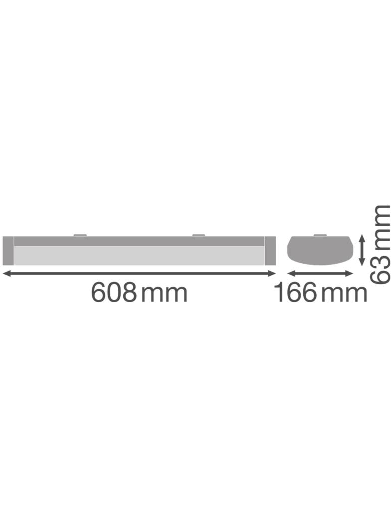 Oprawa liniowa LINEAR SURFACE 600 P 18W 840 white IP44 DALI