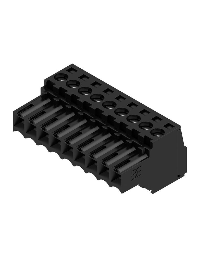 BL 3.50/09/180 SN BK BX Wtyk PCB (złącze wiązki), 3.50 mm, Liczba biegunów: 9, Przyłącze z jarzmem /54szt./ 1615710000 WEIDMÜLLER