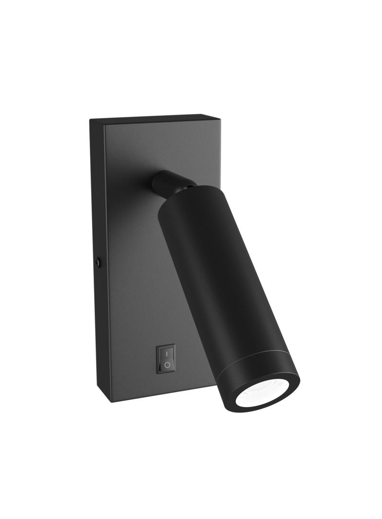 Kinkiet oprawa ścienna MADARA SLIM MR11 SWITCH KINKIET 230V IP20 38x95 CZARNY z włącznikiem Spectrum