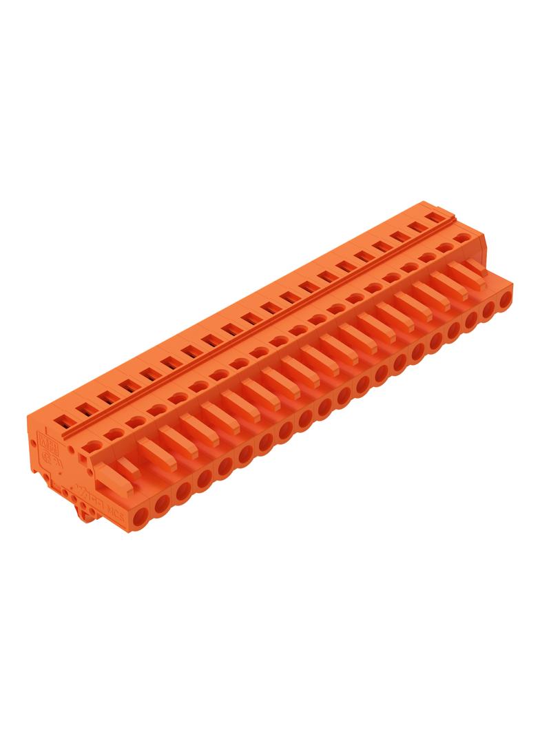 MCS-MIDI Classic gniazdo 20-bieg. pomarańczowe raster 5,08 mm /10szt./ WAGO